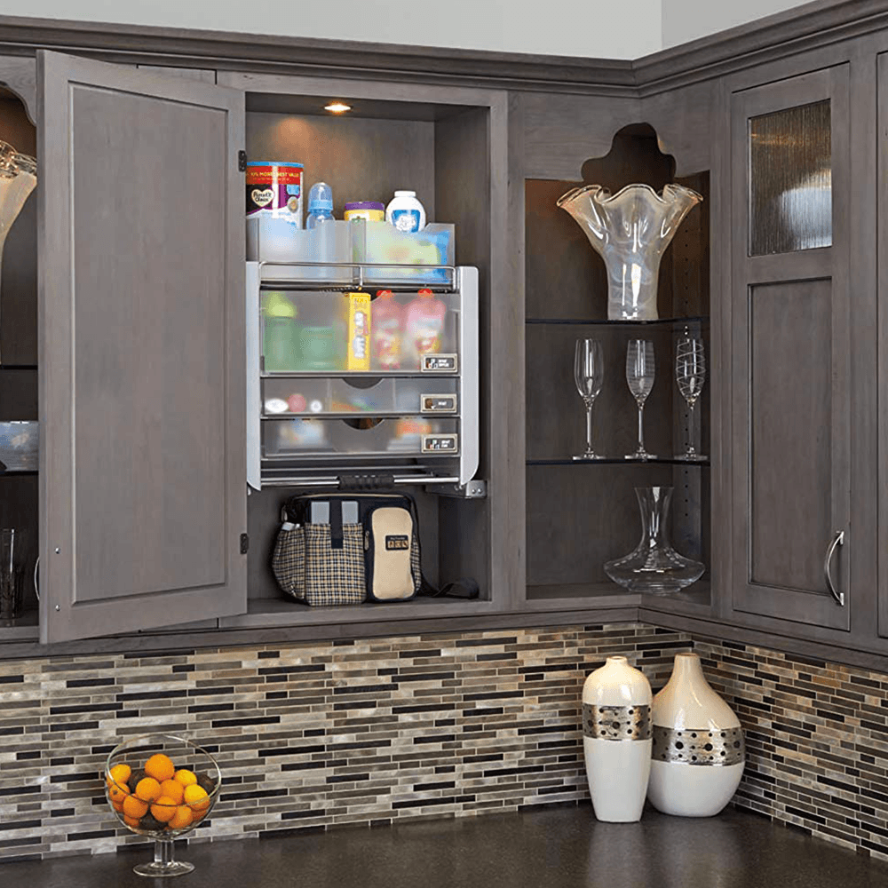 22-1/4" 3-Shelf Universal Pull-Down Shelving System - Alt Image 3