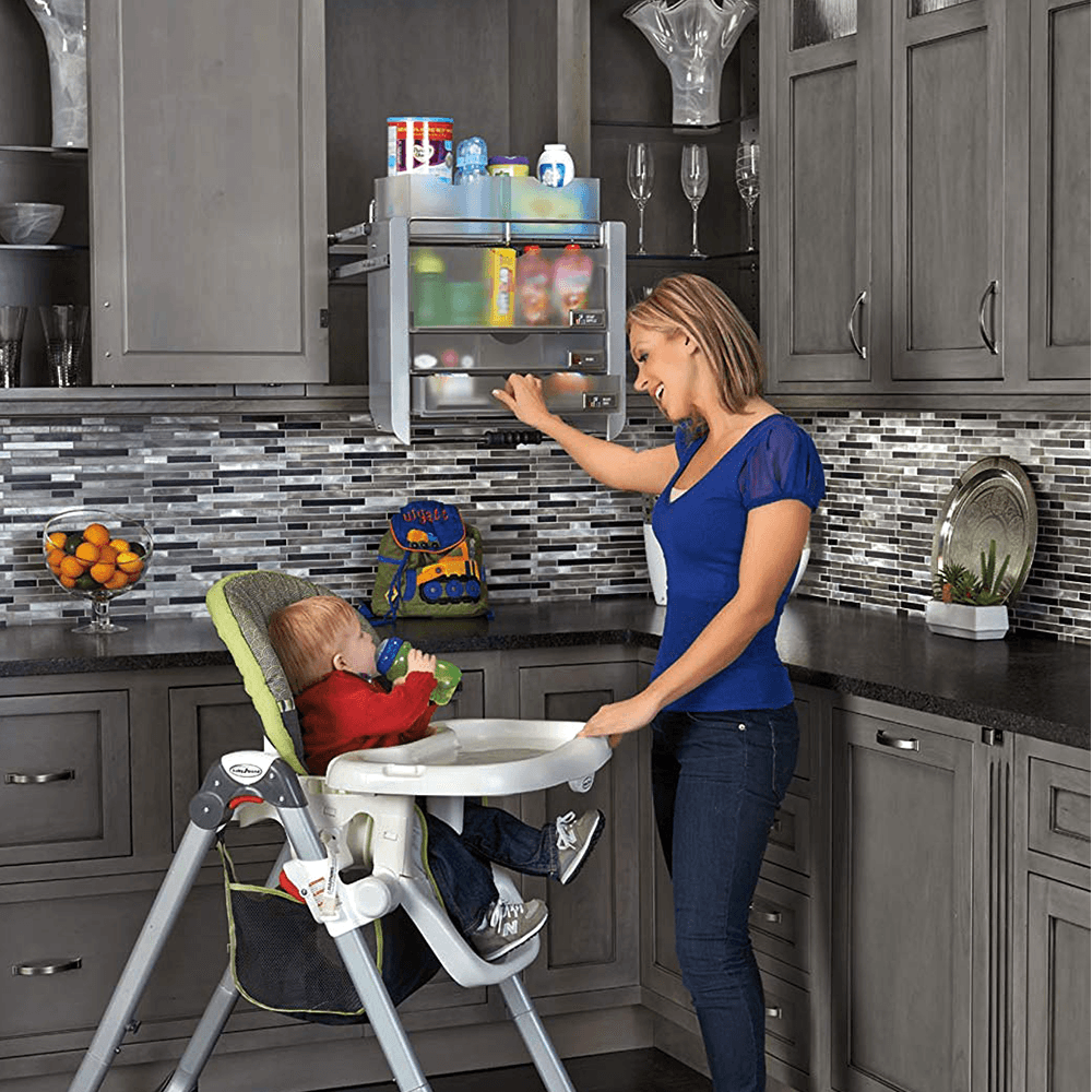 22-1/4" 3-Shelf Universal Pull-Down Shelving System - Alt Image 4