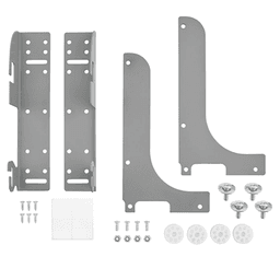 1-1/2" Wide Heavy-Duty Door Mount Kit for Wire Basket - Metallic Silver Finish - Rev-A-Shelf