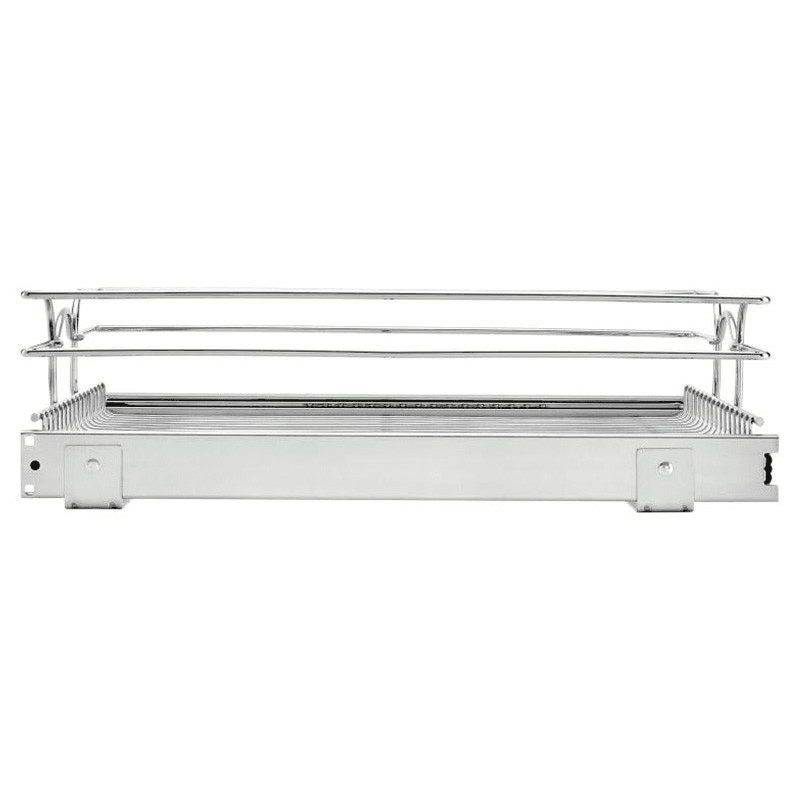 20-1/2" 1-Tier Wire Pull-Out Basket with 20" Slides, Chrome Alt 4 - Image