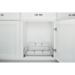 20-1/2" 1-Tier Wire Pull-Out Basket with 20" Slides, Chrome Alt 7 - Image