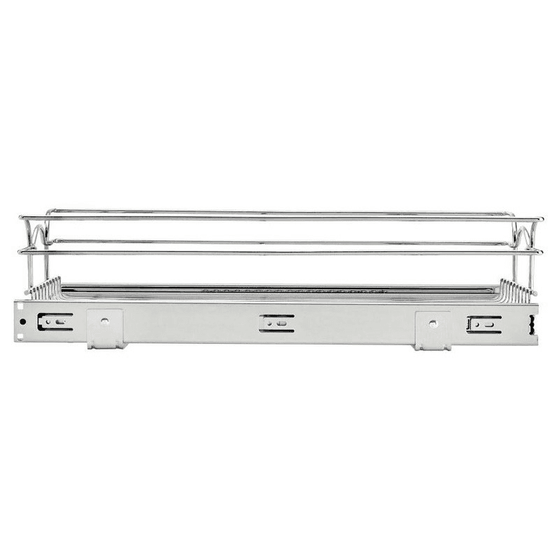 23-1/2" 1-Tier Wire Pull-Out Basket with 22" Slides, Chrome Alt 3 - Image