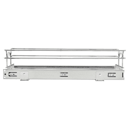 23-1/2" 1-Tier Wire Pull-Out Basket with 22" Slides, Chrome Alt 3 - Image