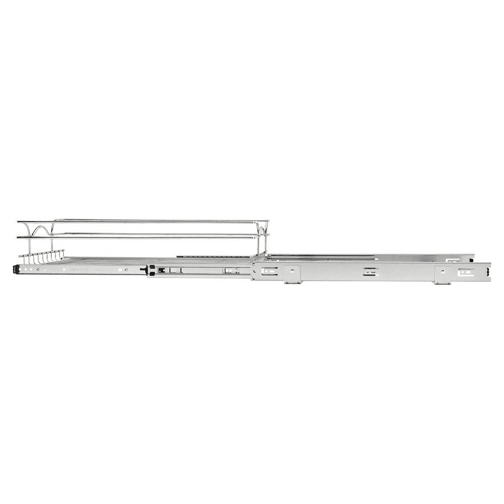 23-1/2" 1-Tier Wire Pull-Out Basket with 22" Slides, Chrome Alt 4 - Image