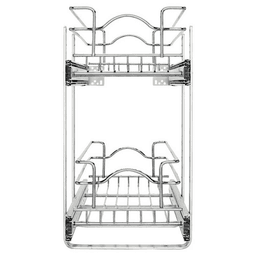 8-3/4" 2-Tier Wire Pull-Out Basket with 22" Slides, Chrome Alt 1 - Image