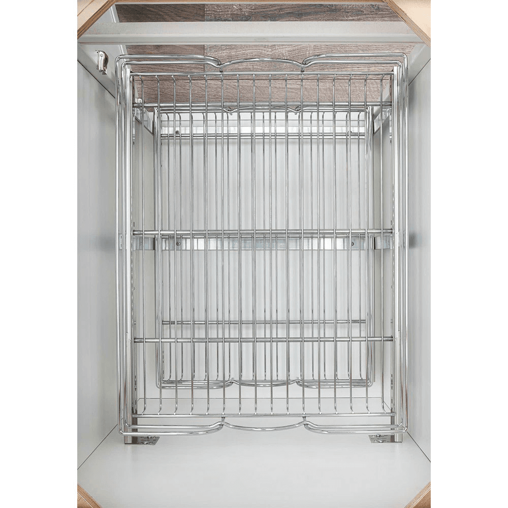 8-3/4" 2-Tier Wire Pull-Out Basket with 22" Slides, Chrome Alt 11 - Image