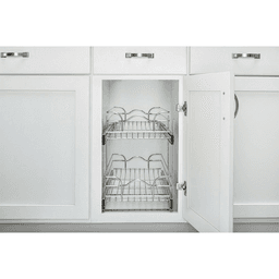 8-3/4" 2-Tier Wire Pull-Out Basket with 22" Slides, Chrome Alt 12 - Image