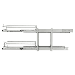 8-3/4" 2-Tier Wire Pull-Out Basket with 22" Slides, Chrome Alt 2 - Image