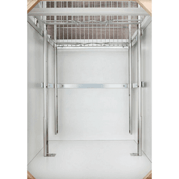 8-3/4" 2-Tier Wire Pull-Out Basket with 22" Slides, Chrome Alt 9 - Image