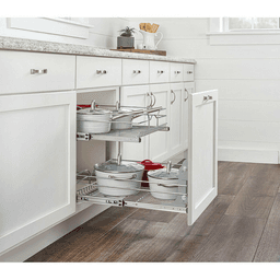 23-3/4" 2-Tier Wire Pull-Out Basket with 22" Slides, Chrome Alt 13 - Image
