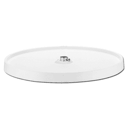 6001 24" Full-Circle 1 Tray Lazy Susan, White - Alt Image 1