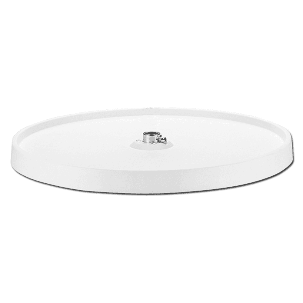 6001 24" Full-Circle 1 Tray Lazy Susan, White - Main Image