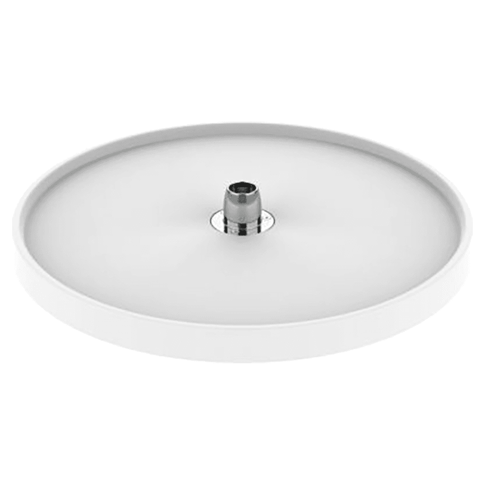 6071 32" Full-Circle 1-Tray Lazy Susan with Hub, White - Alt Image 1