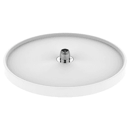 6071 32" Full-Circle 1-Tray Lazy Susan with Hub, White - Alt Image 1