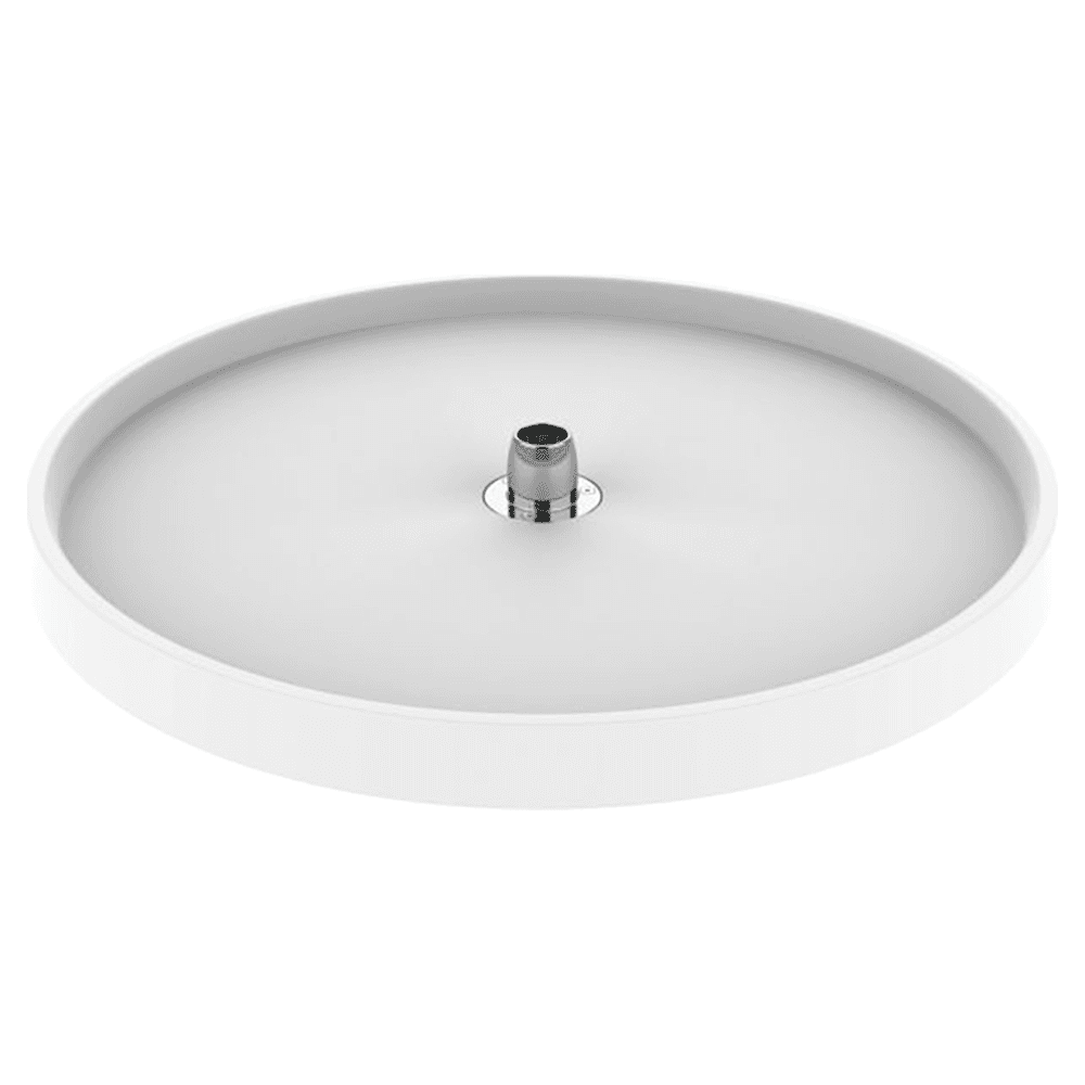 6071 24" Full-Circle 1-Tray Lazy Susan with Hub, White - Main Image