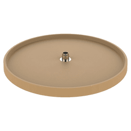 6071 32" Full-Circle 1-Tray Lazy Susan with Hub, Almond - Main Image