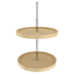 6072 20" Full-Circle 2 Tray Lazy Susan Set, Almond - Main Image