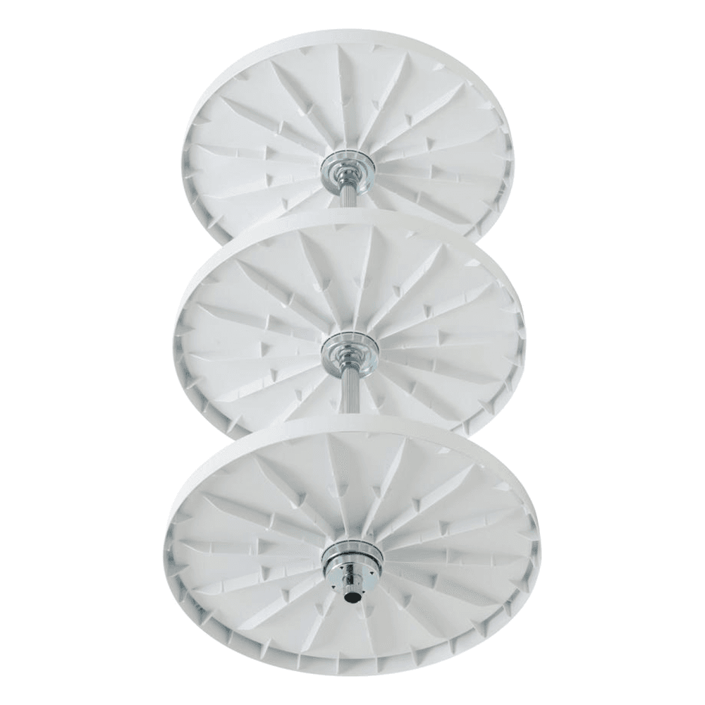 20" Full-Circle 3 Tray Lazy Susan, White - Alt Image 1
