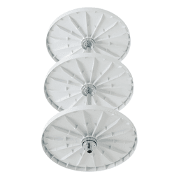 20" Full-Circle 3 Tray Lazy Susan, White - Alt Image 1