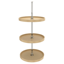 6073 20" Full-Circle 3 Tray Lazy Susan, Almond - Main Image