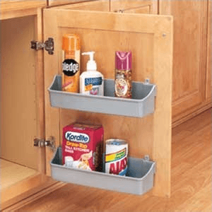 13-3/4" 2-Tier Polymer Door Storage Tray - Main Image