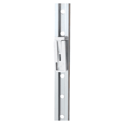 1/2" 1-Tier Aluminum Door Standard with 58" L (10 Clips) - Main Image