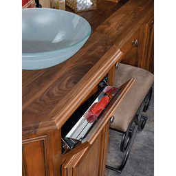 25" Slim Line Stainless Steel Sink Tip-Out Tray with Hinge - Alt Image 1