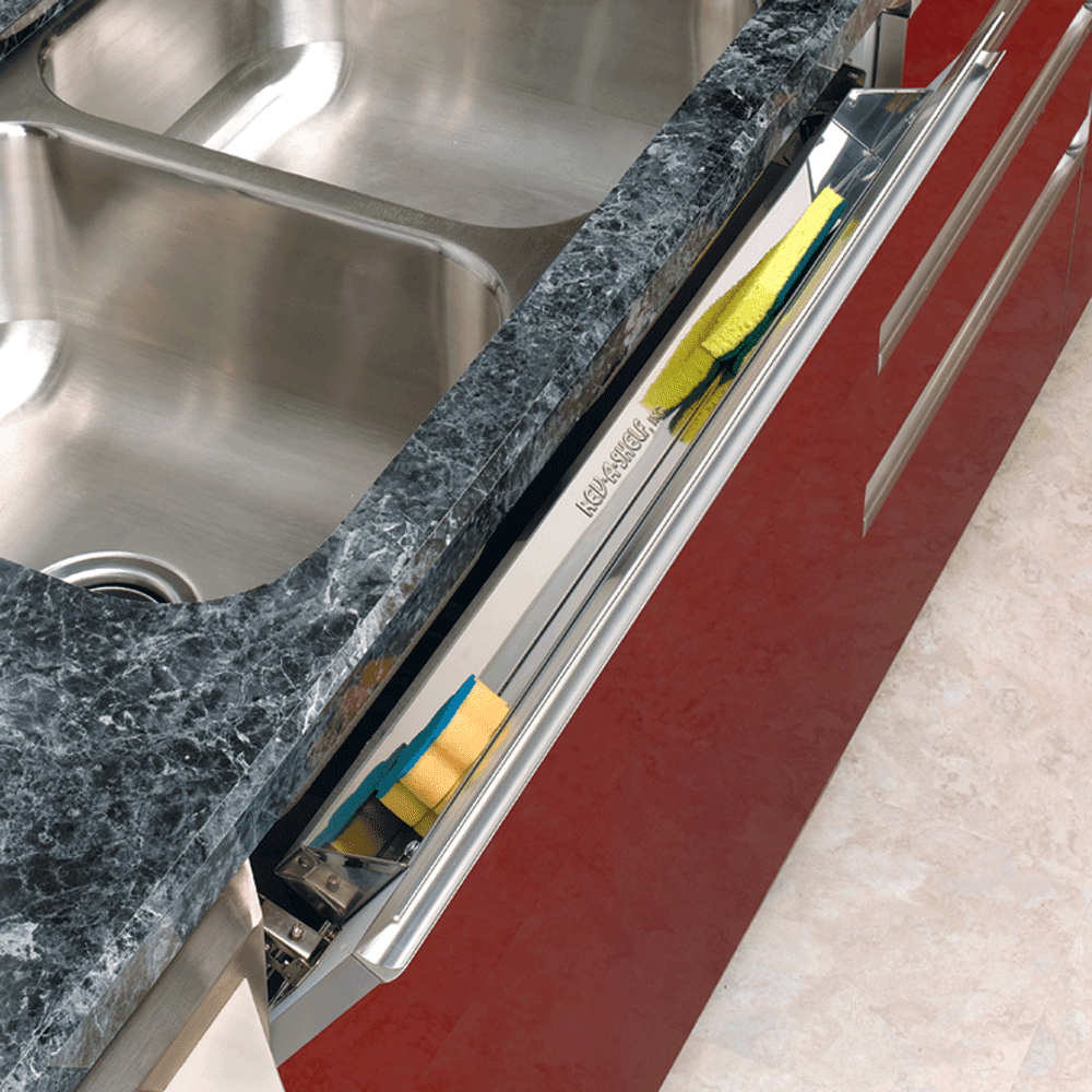 14-1/4" Slim Line White Sink Front Tip-Out Tray (Tray Only) - Alt Image 1