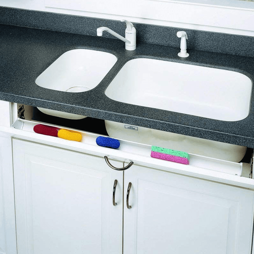 36" Slim Line White Sink Front Tip-Out Tray (Tray Only) - Alt Image 1