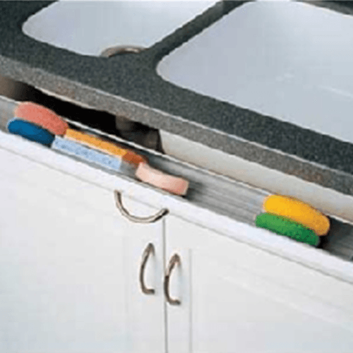 Almond Sink Front Tip-Out Tray with 1-Pair Hinges and End Cap - Alt Image 1