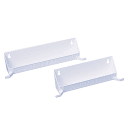 14" White Sink Front Tip-Out Tray with Tab Stop Hinges - Main Image