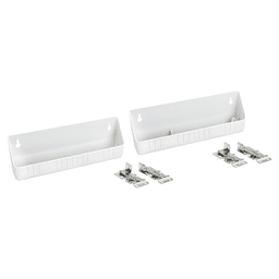 6572 14" White Sink Front Tip-Out Tray with Hinge - Alt Image 1