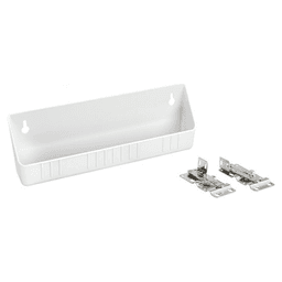 6572 14" White Sink Front Tip-Out Tray with Hinge, Pair of 20 - Alt Image 1