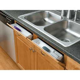 14" Sink Front Tip-Out Tray with Hinge, Almond - Alt Image 1