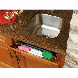6581 31" Stainless Steel Sink Front Tip-Out Tray with Hinge - Alt Image 1