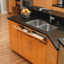 28" Stainless Steel Sink Front Tip-Out Tray with 1-Pair Hinges - Alt Image 2