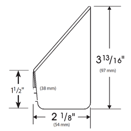 14" White Sink Front Accessory Tip-Out Tray - Alt Image 1