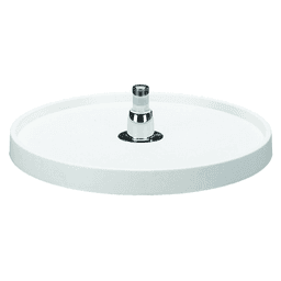 6621 18" Full-Circle 1 Tray Lazy Susan, White - Main Image