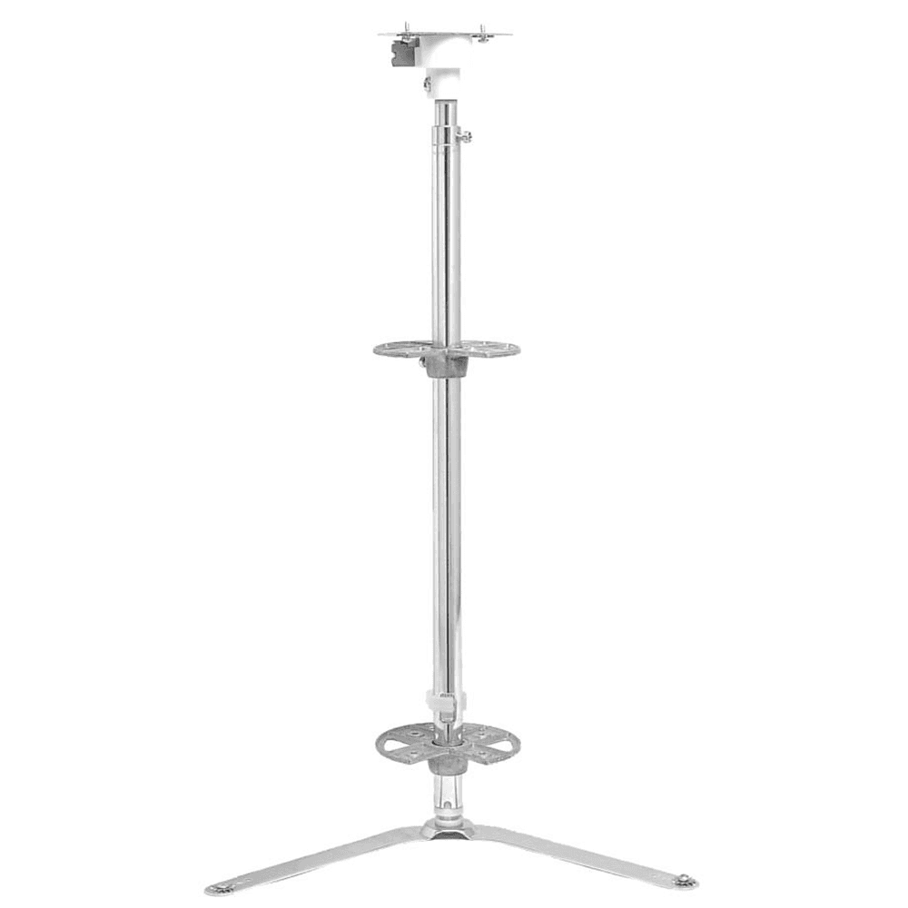 6942 24" Kidney 2 Tray Lazy Susan, White, Bulk (6 Sets) - Alt Image 1
