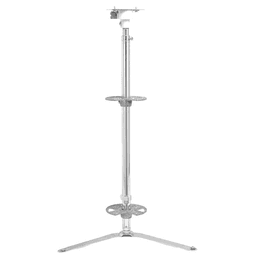 6942 24" Kidney 2 Tray Lazy Susan, White, Bulk (6 Sets) - Alt Image 1