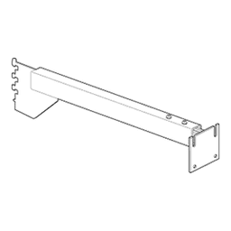 36" Cornice Bracket Faceout, Satin Zinc Finish Main - Image