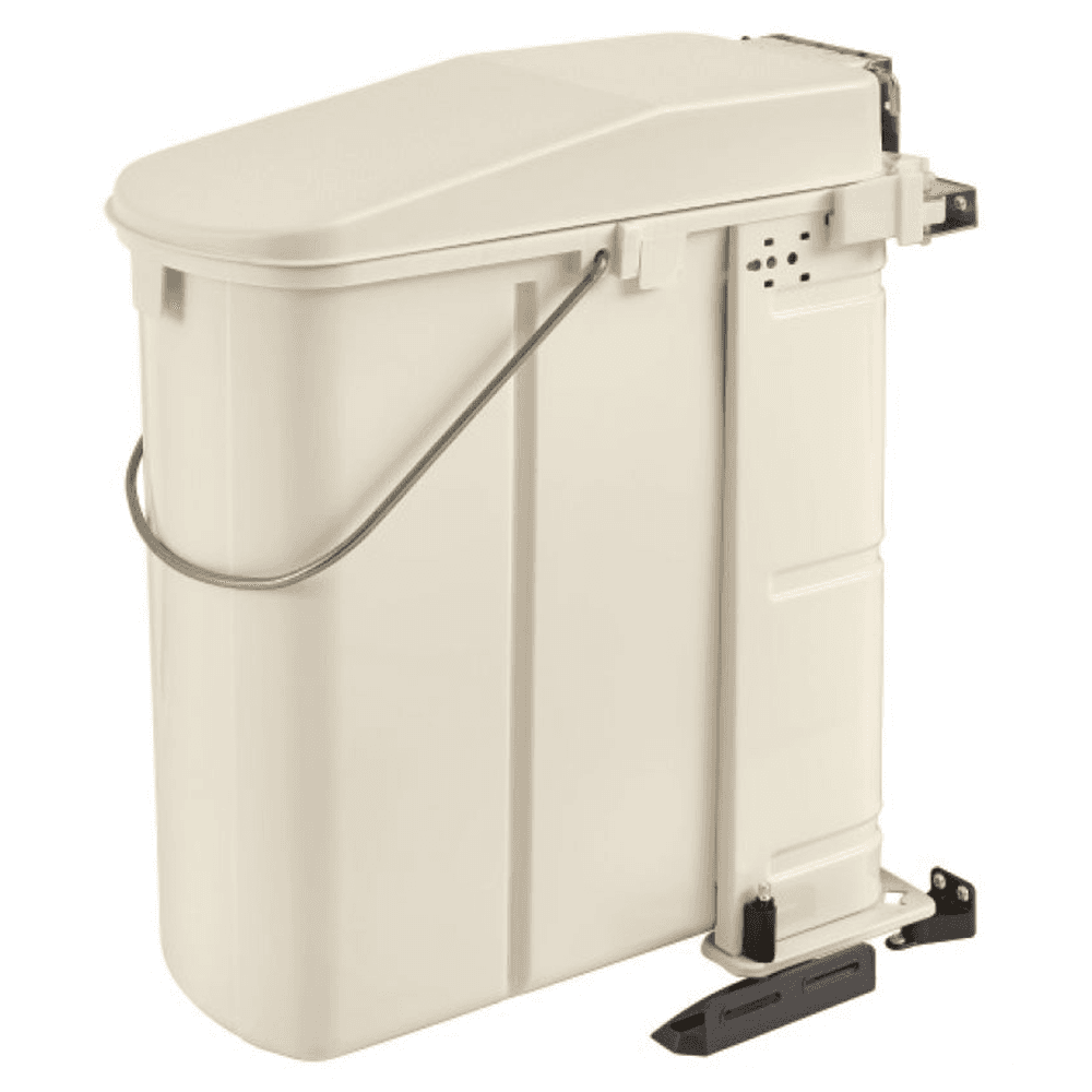 20 Liter Pivot-Out Waste Container for 16-1/4" Cabinet Opening, White - Main Image