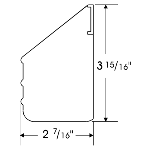 Almond Tip-Out Tray End Cap - Alt Image 1
