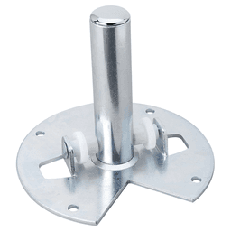 Kidney 1 Tray Bottom-Mount Hardware, Zinc - Main Image