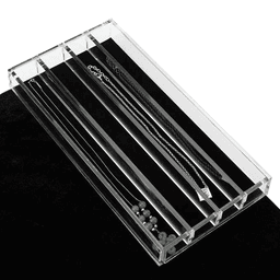 Acrylic and Velvet Lined Jewelry Organizer for Drawer