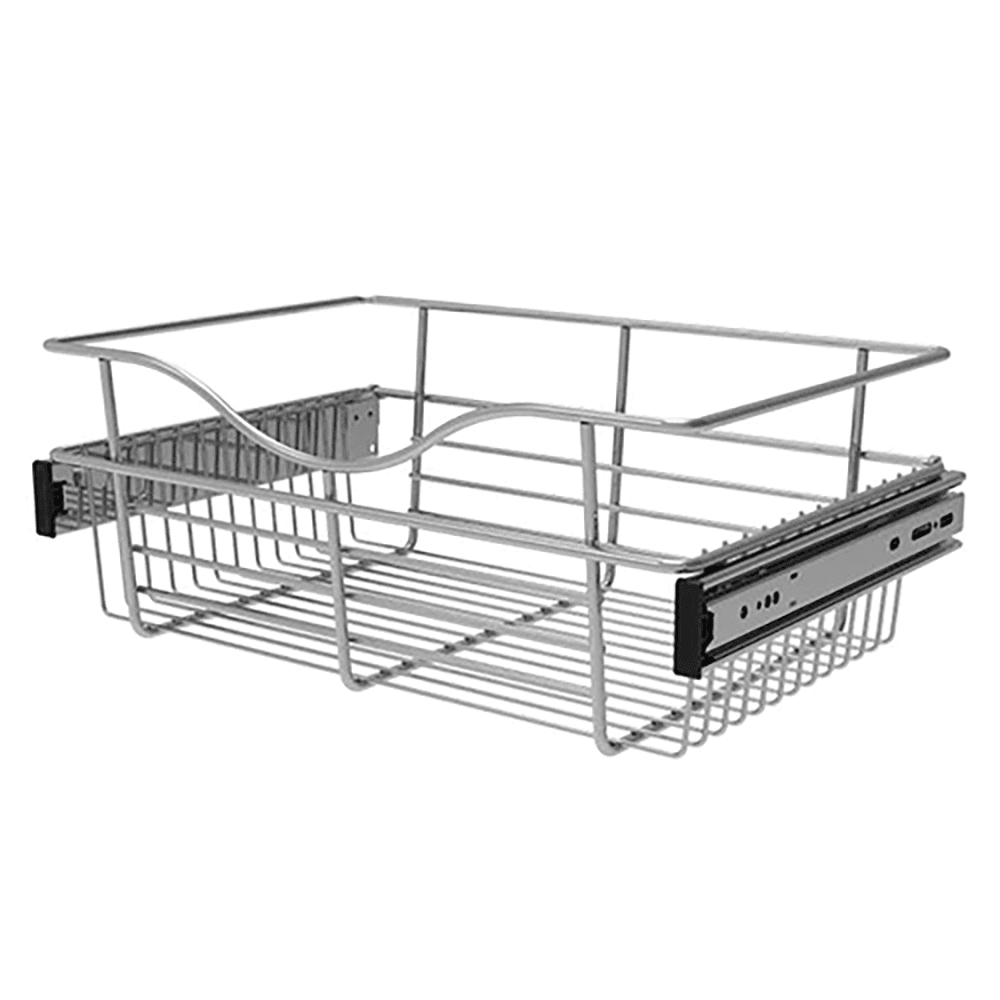 Rev-A-Shelf Heavy-Gauge Pull-Out Wire Closet Basket - Chrome Finish