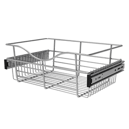 Rev-A-Shelf Heavy-Gauge Pull-Out Wire Closet Basket - Chrome Finish