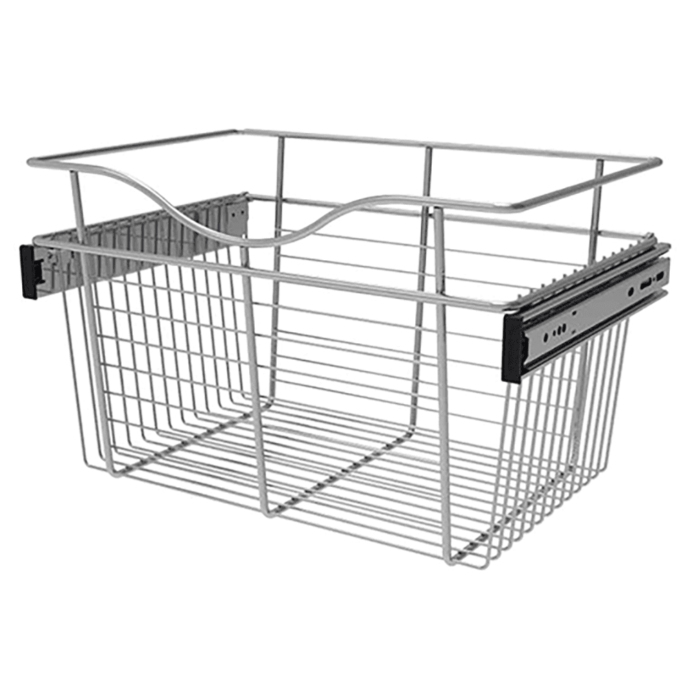 Rev-A-Shelf heavy-gauge wire closet basket in chrome finish