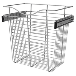 Heavy-Gauge Pull-Out Closet Basket with 100 lb. Rated Slides