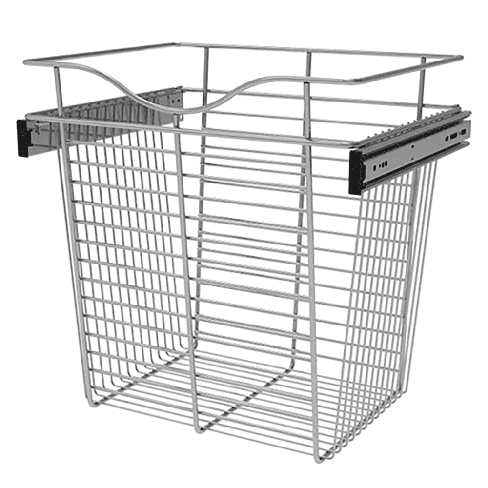 Organize your space with Rev-A-Shelf's Pull-Out Wire Basket in Chrome Finish